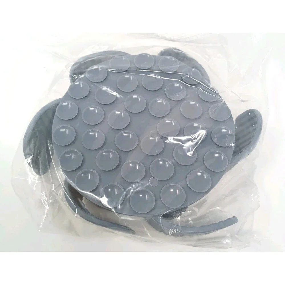 Silicone Slow Feeder Dog Bowl, Soft Silicone Anti-Choking Puzzle (Gray)